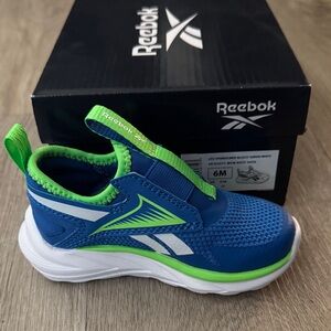 Reebok Kids Blue and Lime Sneakers